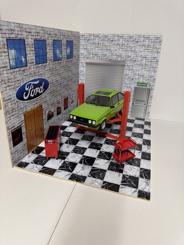Ford diorama garage scene - ford,