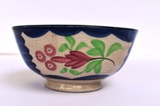 Antique Rose Blue Spongeware