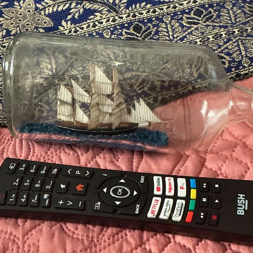 Vintage ship bottle - ship, a