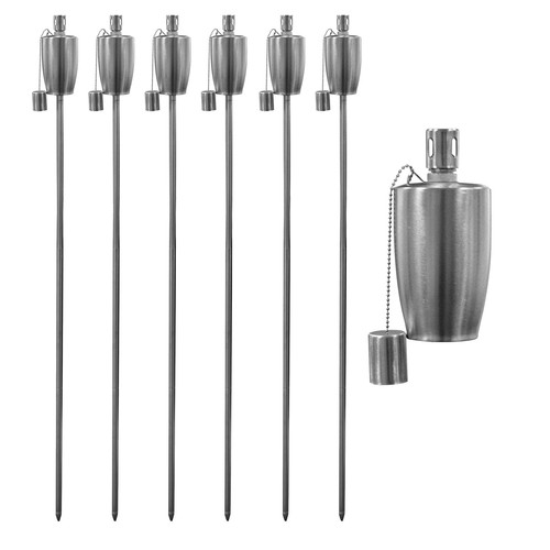 Metal garden torches - garden,