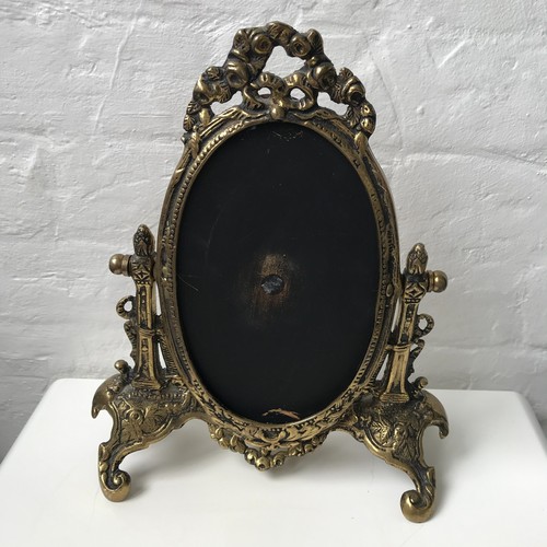 Vintage ornate brass vanity - vintage,