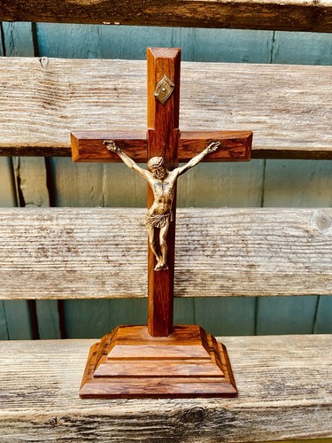 Antique vintage crucifix - vintage,