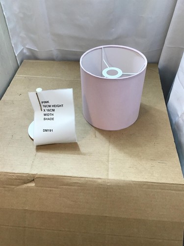Pink drum lampshade 16cm - lampshade,