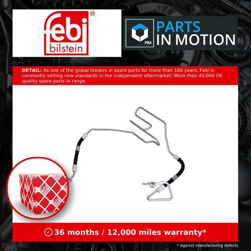 Power steering pipe - pipe, fits