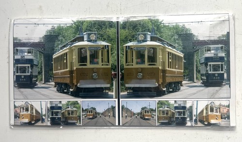 Crich tram museum stereocard - crich,