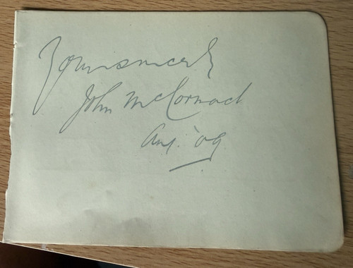John mccormack irish opera - mccormack,