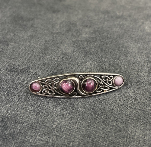 Celtic knot amethyst - celtic, silver