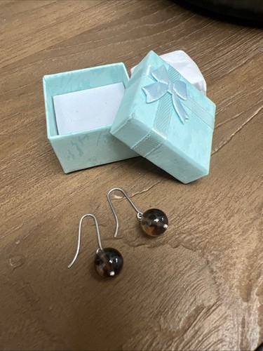 Genuine smoky quartz drop - smoky,
