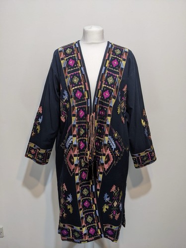 Zara navy blue embroidered - navy,