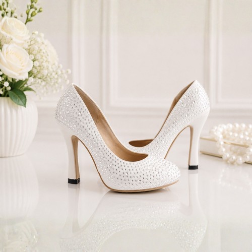 Woman satin bridal shoe - woman's,