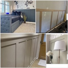 MDF Panelling Strips DIY Wall Paneling Paintable Kit Shaker Style Wall Panel