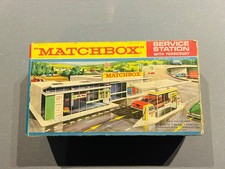 Matchbox Lesney MG 1, BP Service Station with Forecourt, Boxed, Original, Rare.
