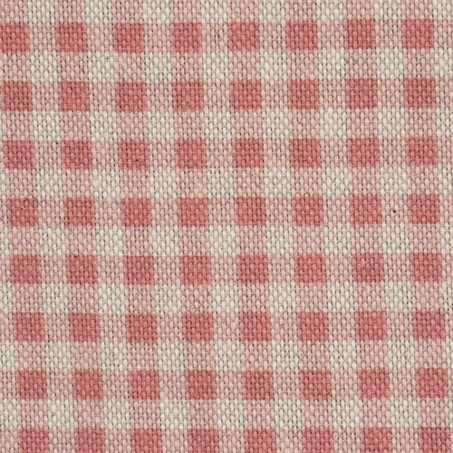 Micro gingham check fabric red - micro,