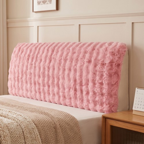 Soft faux fur headboard - faux,