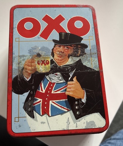 Vintage oxo cube tin - oxo,