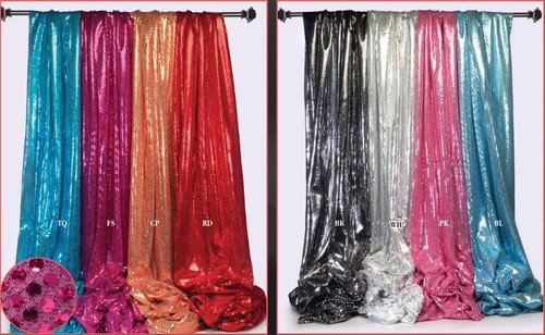 Metallic spangles fabric - metallic,