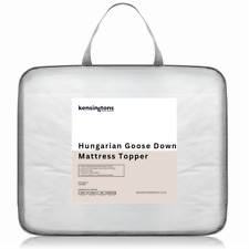100%  Hungarian Goose Down Mattress Topper Cotton Cover Protector All Sizes