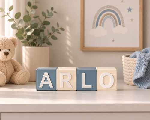 Personalised wooden name - wooden,