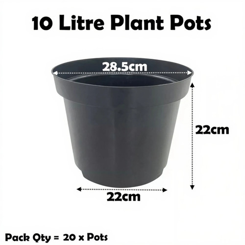 Litre black plant pots - plant,