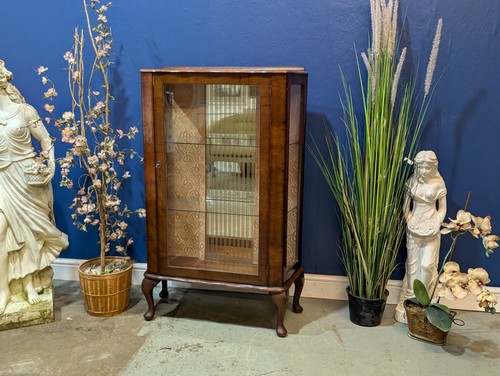 Vintage glazed walnut veneer - glazed,