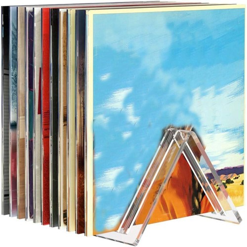 Record display rack clear - display,