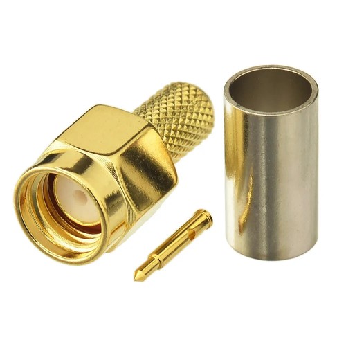 Sma male crimp plug - plug, fit