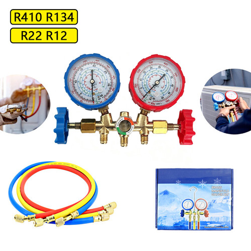 Manifold gauge hose tool - gauge,