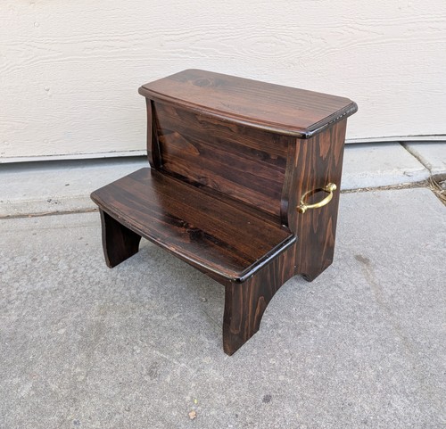 Vintage rustic pine wood bed - vintage,
