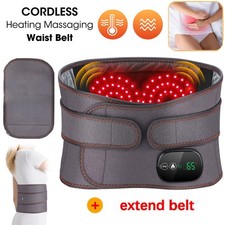 Infrared Heating & Vibration Massager Belt for Back Waist Pain Relief Xmas Gift