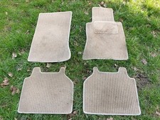 MERCEDES-BENZ W124 BEIGE CREAM FLOOR MATS GENUINE