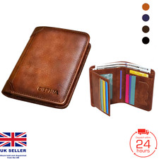 Mens Genuine Leather RFID