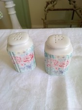 I Pair Of Greengate China Pepper And Salt No Bottom Plastic Stoppers Pretty