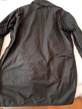 Barbour Men's Border Wax Jacket Navy Blue 1990's