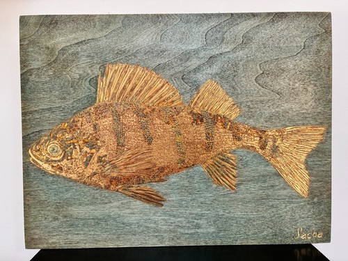 Original painting oils gold - original,