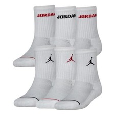 NIKE AIR JORDAN 3 PAIR OF CREW SOCKS SPORTS SOCK SIZES 5 INF - 4 JUNIOR AGE 3-10