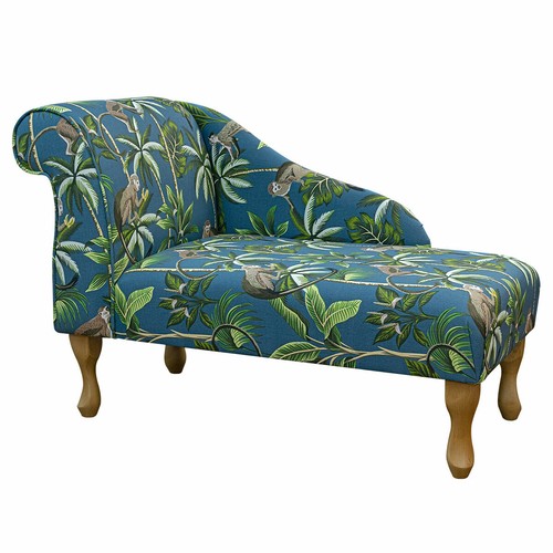 Tropical teal chaise longue - tropical,