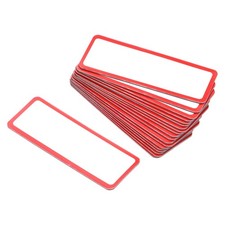 20pcs Magnetic Labels Dry Erase Writable Tag 3.2" x 1.2" for Crafts Red New