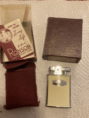 Vintage ronson banker lighter - ronson,