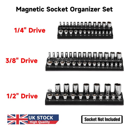 3pcs magnetic socket organizer - magnetic,