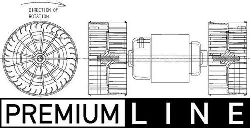 Mahle heater blower - mahle, fan