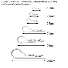 R-Clip 316 A4 Marine Grade
