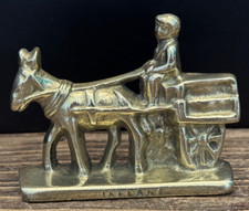 VINTAGE BRASS IRISH DONKEY &