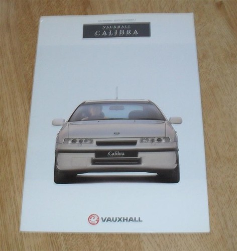 Vauxhall calibra brochure - brochure, 1992