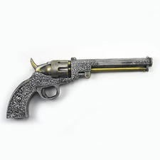 Silver Cowboy Gun and gun