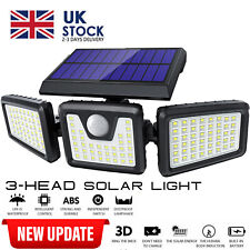 3-Head Solar Light LED PIR