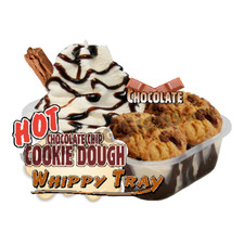 Chocolate Hot Cookie Dough Tray Whippy Ice Cream Sticker - Catering Trailer