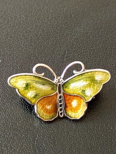Norwegian enamel butterfly - enamel,