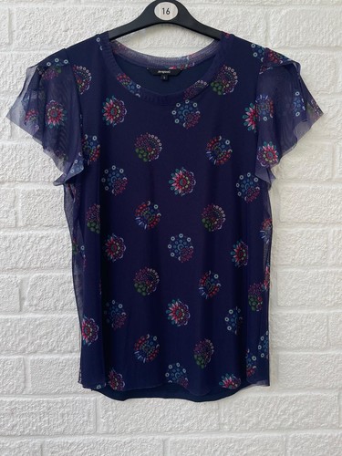 Desigual blue floral - floral, top