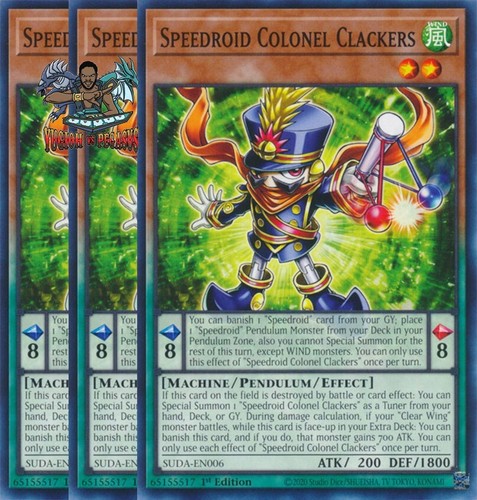 Yugioh speedroid colonel - 3x,
