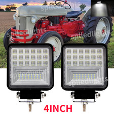 2x 4''INCH 12v 24v Led Work Light Flood Lamp Forklift Tractor Backhoe Hack hoe